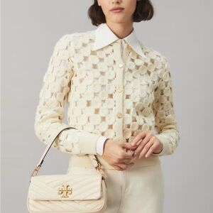 Tory Burch Cream  Shoulder Bag